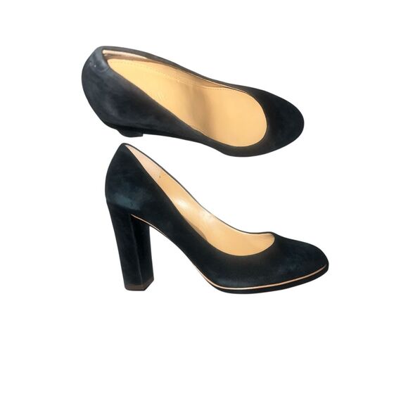 J.Crew Olive Suede Black Sz 7 Pumps - Picture 3 of 7